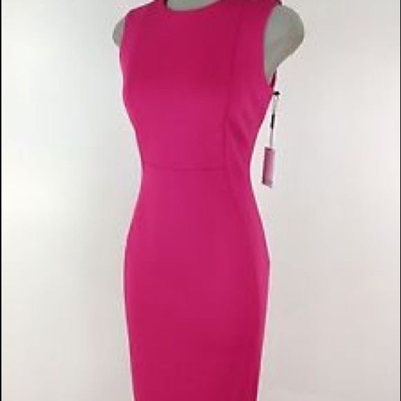Hot Pink Calvin Klein Sheath Dress - Picture 2 of 2